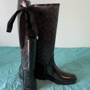 Coach rain boots